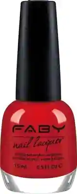 Rode vegan Nagellak Faby, natuurlijke nagellak zonder schadelijke stoffen