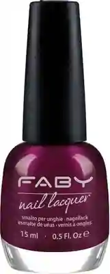 Paarse vegan nagellak Faby, natuurlijke nagellak zonder schadelijke stoffen