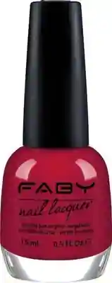 I Believe in Lies! - 15ml Rode vegan Nagellak Faby, natuurlijke nagellak zonder schadelijke stoffen