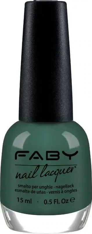 Groene vegan Nagellak Faby, natuurlijke nagellak zonder schadelijke stoffen