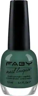 Groene vegan Nagellak Faby, natuurlijke nagellak zonder schadelijke stoffen