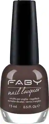 Brown vegan Nail Polish Faby, natural nail polish without harmful substances
