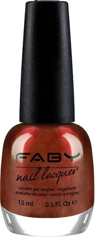 Red vegan Nail Polish Faby, natural nail polish without harmful substances
