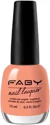 Fabyana - 15ml Orange vegan Nail Polish Faby, natural nail polish without harmful substances