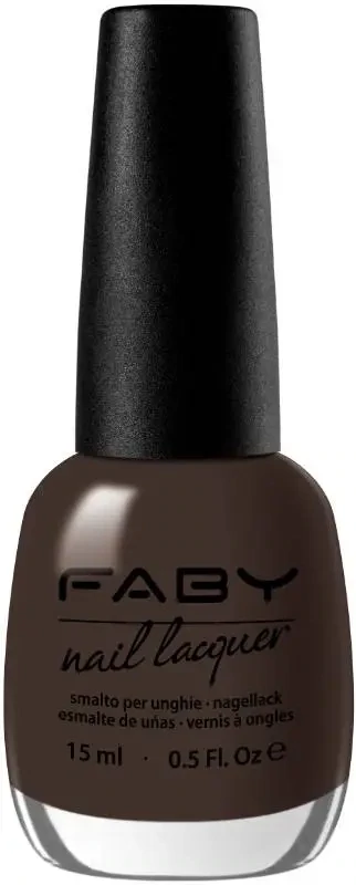 1st Class Ticket - 15ml Bruine vegan Nagellak Faby, natuurlijke nagellak zonder schadelijke stoffen