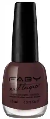 Brown vegan Nail Polish Faby, natural nail polish without harmful substances