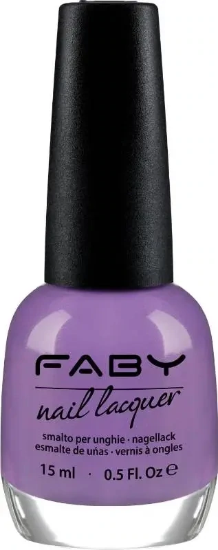 Purple vegan nail polish Faby, natural nail polish without harmful substances