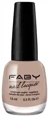 Fil Beige - 15ml Nude vegan Nagellak Faby, natuurlijke nagellak zonder schadelijke stoffen