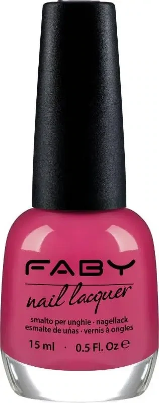 Orchids Collection - 15ml Pink Vegan Nail Polish Faby, natural nail polish without harmful substances