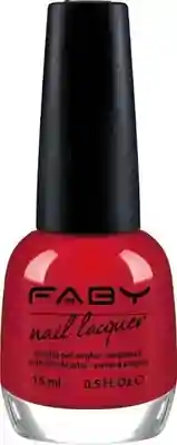 Rode vegan Nagellak Faby, natuurlijke nagellak zonder schadelijke stoffen