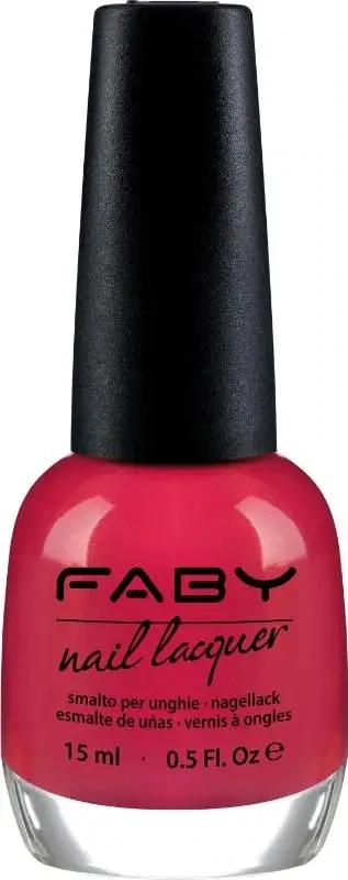 Passport to my heart - 15ml Red vegan Nail Polish Faby, natural nail polish without harmful substances