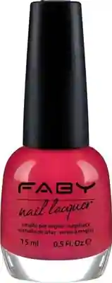Rode vegan Nagellak Faby, natuurlijke nagellak zonder schadelijke stoffen