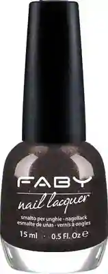 Shadows Puppets - 15ml Vernis à ongles vegan noir Faby, vernis à ongles naturel sans substances nocives