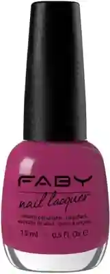 Paarse vegan nagellak Faby, natuurlijke nagellak zonder schadelijke stoffen
