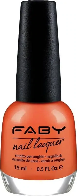 Red vegan Nail Polish Faby, natural nail polish without harmful substances