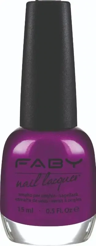 Soundcheck - 15ml Paarse vegan nagellak Faby, natuurlijke nagellak zonder schadelijke stoffen