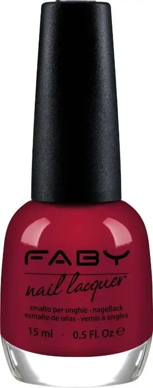 Red at Night... - 15ml Vernis à ongles vegan bordeaux Faby, vernis à ongles naturel sans substances nocives