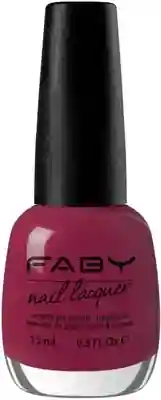 Paarse vegan nagellak Faby, natuurlijke nagellak zonder schadelijke stoffen