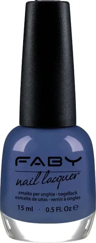 Crossing the universe - 15ml Blauwe vegan Nagellak Faby, natuurlijke nagellak zonder schadelijke stoffen