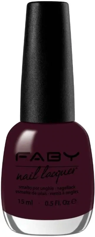 Eternity - 15ml Bordeaux vegan nagellak Faby, natuurlijke nagellak zonder schadelijke stoffen