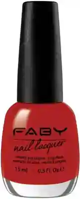 Sunset - 15ml Rode vegan Nagellak Faby, natuurlijke nagellak zonder schadelijke stoffen