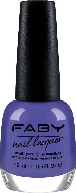 Fleur-de-lis - 15ml Blauer veganer Nagellack Faby, natürlicher Nagellack ohne Schadstoffe