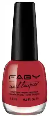 Fabylicious - 15ml Roter veganer Nagellack Faby, natürlicher Nagellack ohne Schadstoffe