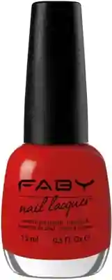 Friends 4Ever - 15ml Red vegan Nail Polish Faby, natural nail polish without harmful substances