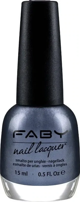 Look through the Louvre pyramid - 15ml Blue vegan Nail Polish Faby, natural nail polish without harmful substances