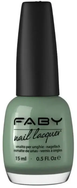 Still Image - 15ml Green vegan Nail Polish Faby, natural nail polish without harmful substances