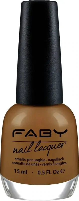 Pick a card, any card - 15ml Vernis à ongles vegan brun Faby, vernis à ongles naturel sans substances nocives