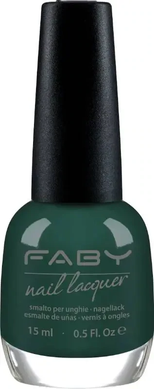 Green vegan Nail Polish Faby, natural nail polish without harmful substances