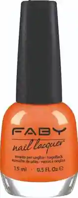 Keep on the sunny side - 15ml Vernis à ongles vegan orange Faby, vernis à ongles naturel sans substances nocives