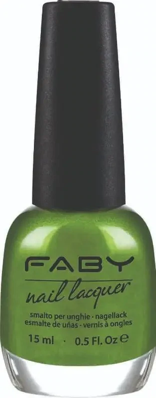 Rockabilly - 15ml Green vegan Nail Polish Faby, natural nail polish without harmful substances