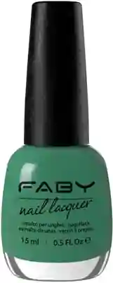 Groene vegan Nagellak Faby, natuurlijke nagellak zonder schadelijke stoffen