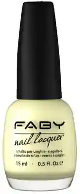 Gele vegan Nagellak Faby, natuurlijke nagellak zonder schadelijke stoffen