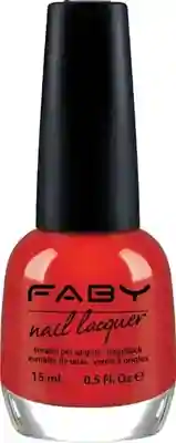 Oranje vegan Nagellak Faby, natuurlijke nagellak zonder schadelijke stoffen