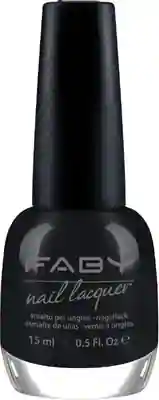 Faby is the great Magician - 15ml Vernis à ongles vegan noir Faby, vernis à ongles naturel sans substances nocives