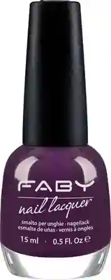 Paarse vegan nagellak Faby, natuurlijke nagellak zonder schadelijke stoffen