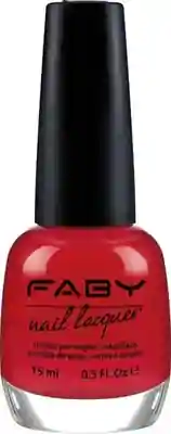 Mona Lisa smiled at me - 15ml Vernis à ongles vegan rouge Faby, vernis à ongles naturel sans substances nocives