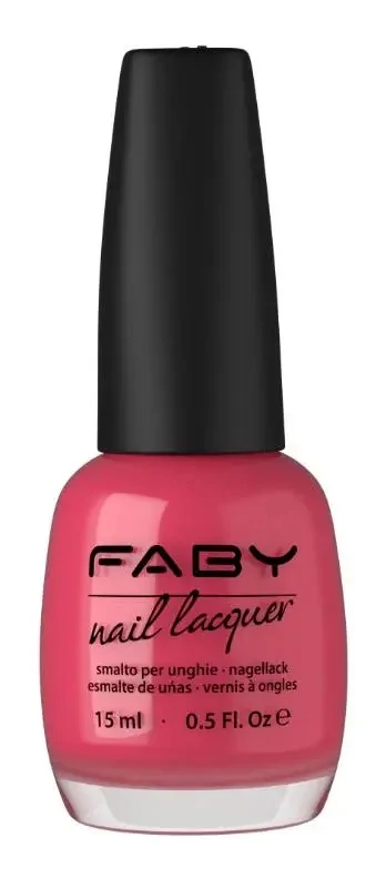La mia alba - 15ml Pink Vegan Nail Polish Faby, natural nail polish without harmful substances