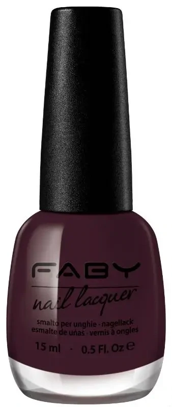 Purple vegan nail polish Faby, natural nail polish without harmful substances