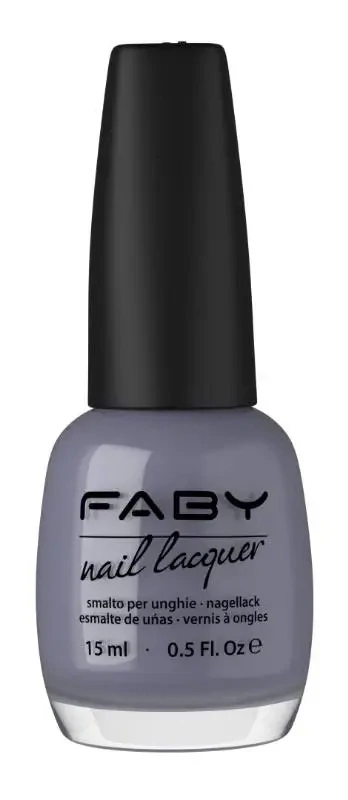 Grauer veganer Nagellack Faby, natürlicher Nagellack ohne Schadstoffe