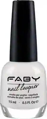 Witte vegan Nagellak Faby, natuurlijke nagellak zonder schadelijke stoffen