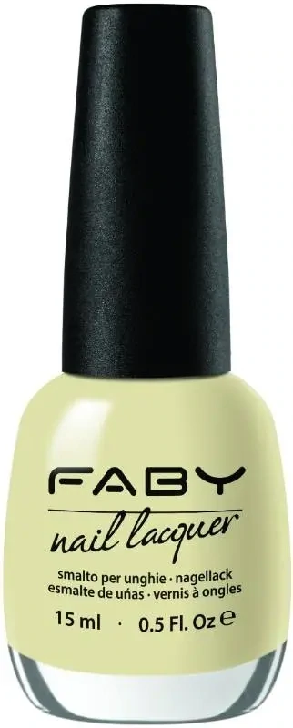 Vernis à ongles vegan jaune Faby, vernis à ongles naturel sans substances nocives