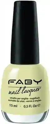 Gele vegan Nagellak Faby, natuurlijke nagellak zonder schadelijke stoffen