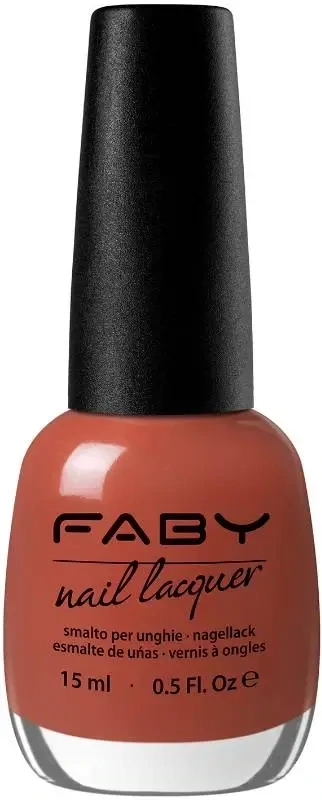 Brown vegan Nail Polish Faby, natural nail polish without harmful substances