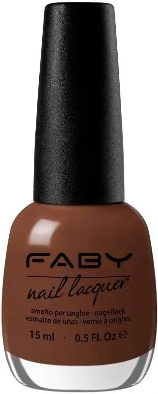 Haute Couture - 15ml Brown vegan Nail Polish Faby, natural nail polish without harmful substances