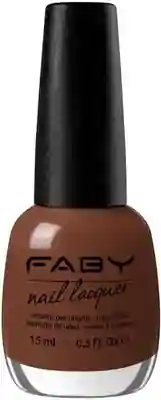 Haute Couture - 15ml Brown vegan Nail Polish Faby, natural nail polish without harmful substances