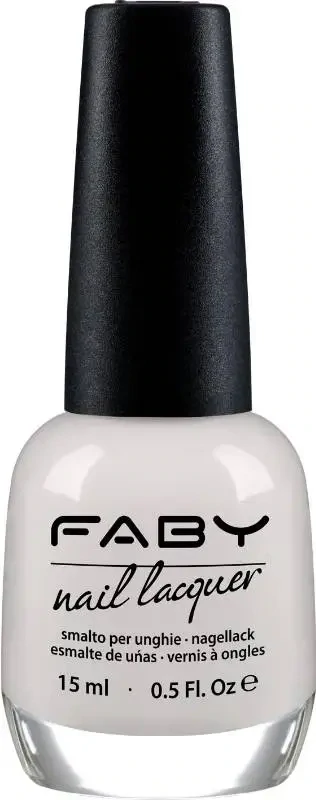 Vernis à ongles vegan blanc Faby, vernis à ongles naturel sans substances nocives
